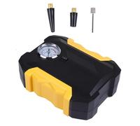LOORGVEL Compresseur Air Portable Gonfleur Pneus Voiture et avec Manomètre LED Moteur Puissant Arrêt Automatique Lampe Intégrée Gonflage Rapide et