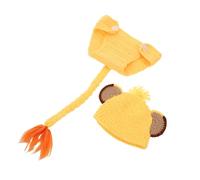 LOORGVEL Costume De Lion Pour Nouveau-Né Tenue De Photographie Pour Bébé Garçon Vêtements De Séance Photo Pour Bébé Costume De Lion Pour Nouveau-Né Jaune