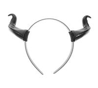 LOORGVEL Costume Ox Horn Hairband Durable Plastic Headdress Unisexe pour Fête Festival et Cosplay