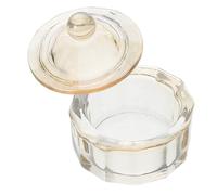 LOORGVEL Coupe En Cristal D'art D'ongle Portefeuille De De Dessin Animé Vernis à Ongles Peint Porte Coulissante Porte Coulissante Décor Plante Fournit Des Plantes Un Verre Beige