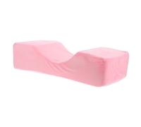 LOORGVEL Coussin de Massage Mousse à Mémoire Forme de U pour Salon de Beauté Oreiller Ergonomique pour Extensions de Cils Protection Peau et Confort pour Soins Du Visage Design Rose