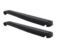 LOORGVEL Coussins D'accoudoirs Noirs pour Chaise Pliante 1 Paire Vis de Fixation Coussins de Rechange pour Accoudoirs Extérieurs Résistants aux Intempéries Accessoires Compatibles Chaises