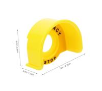 LOORGVEL Couvercle Transparent de Protection pour Bouton Urgence Garde Poussoir Sécurisé Collision pour Interrupteur Arrêt Adapté à Circuit Équipement Électrique et Machines