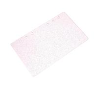 LOORGVEL Couverture de Classeur A6 Pailletée en Acrylique 6 Trous, Coque Rigide Transparente pour Agenda et Carnet à Feuilles Mobiles, Protection Solide et Élégante pour Fournitures