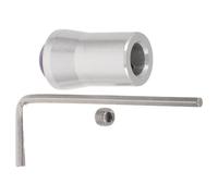 LOORGVEL Diapason de Contemplation avec Base en Améthyste 12 Mm en Alliage D’aluminium Argenté, Accessoire de Yoga et Bien-être, Pieds Guérisseurs pour Fréquence Stable et Relaxation