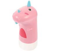 LOORGVEL Distributeur de Automatique Rechargeable USB avec Capteur Garçon Fille Cartoon Bouteille de Rangement pour Cuisine Salle de Bain sans Contact Rose