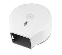 LOORGVEL Distributeur Mural Papier Toilette Étanche avec Serrure Support Rouleau Jumbo pour Salle de Bain Hôtel et Lieux Publics Blanc Robuste avec Fenêtre Indication