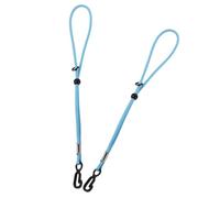 LOORGVEL Dragonnes Élastiques pour Ski 25 Cm, Sangles de Poignet Réglables Bleu Ciel, Lot 1 Paire, Accessoires Anti-perte pour Moufles D'hiver, Compatibles Snowboard et Sports D'hiver