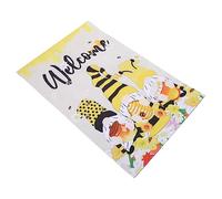 LOORGVEL Drapeau De Bienvenue Abeilles Et Gnomes Pour Jardin Été Décorations De Drapeaux De Festival Pour Cour