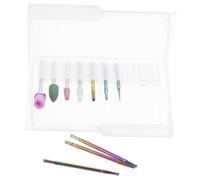 LOORGVEL Embouts de Ponceuse à Ongles Set de 10 Légers en Acier Inoxydable pour Cuticules et Ongles Adaptés pour Manucure Professionnelle et Nail Art DIY