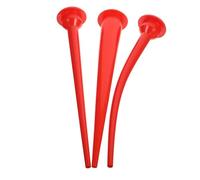 LOORGVEL Ensemble de 3 Embouts Silicone Prolongateur de Buse pour Calfeutrage Structure Allongée en Caoutchouc Rouge, Résistance la Déformation et Buse Orientable pour Plomberie
