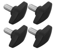 LOORGVEL Ensemble de 4 Vis de Serrage 8mm Noires pour Socle de Mannequin Demi-corps, Matériel de Fixation Robuste et Ajustable, Accessoires Industriels pour Stabilisation de Présentoirs