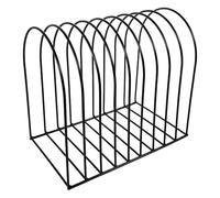 LOORGVEL Étagère de Table Métallisée Grosse Taille Noir Trieur de Dossiers Vertical Robuste Support de Bureau pour Documents et Livres Rangement Bureau pour Espace de Travail Professionnel