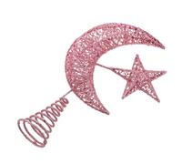 LOORGVEL Étoile pour de Sapin de Noël Rose Décoration Intérieure de Fête Ornement Lune et Arbre de Noël
