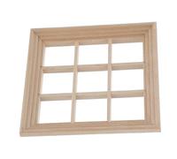 LOORGVEL Fenêtre Miniature pour Maison de Poupées Accessoire DIY Décoratif Cadre de Fenêtre pour Création de Scènes Miniatures et Vitrines