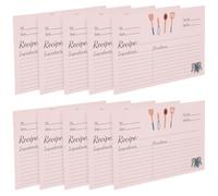 LOORGVEL Fiches de Recette Familiales 50 Cartes à Écrire Papier Solide pour Usage Quotidien la Cuisine, Cartes Alimentaires Décoratives Style Campagne, Accessoires Pratiques