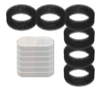 LOORGVEL Filtre à Eau Rectangulaire pour Fontaine à Eau pour Chats et Chiens Lot de 12 Set de Cartouches Filtrantes Multi-étapes Remplacement Animaux