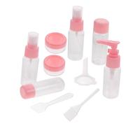 LOORGVEL Flacons Pulvérisateurs Voyage Contenants Bouteilles Transport Kit Boîtes Émulsion Organisateur Cosmétique Pratique Rose Léger Rangement