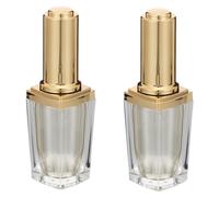LOORGVEL Flacons Vides Rechargeables Lot de 2 en Acrylique pour Vernis à Ongles Couleur Aléatoire 10ml DIY et Création de Nouvelles Couleurs de Vernis