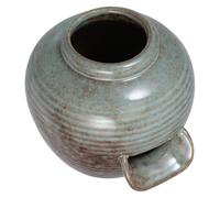 LOORGVEL Fontaine Céramique pour Aquarium Système De Circulation Jarre Décorative pour Intérieur Et Extérieur Intégration De Plantes Hydroponiques Design Cascade Naturel