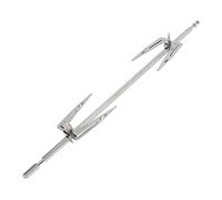 LOORGVEL Fourchettes à Rôtir Acier Inoxydable pour Barbecue Résistantes à Haute Température Compatibles Airfryers Et Fours Set Rotatif pour Poulet Et Viande Démontables Et Faciles à Nettoye