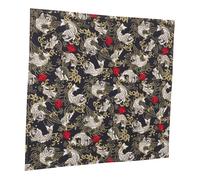 LOORGVEL Furoshiki Coton Motif Poisson Koi Réutilisable Traditionnel pour Repas Lunch Box Doux