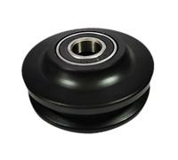 LOORGVEL Galets pour Porte Coulissante Pom Épais Roue de Guidage Silencieuse pour Porte Grange Roulettes de Rail Coulissant avec Fixation Ajustable Résistant à Usure Installation Facile