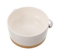 LOORGVEL Gamelle Chauffante Électrique en Céramique 350 ML Blanche USB pour Chats et Petits Chiens Bol d'eau Isotherme à Température Constante Base Antidéversement, Hiver Intérieur