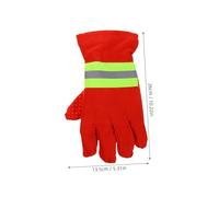 LOORGVEL Gants de Pompier Ignifuges Isolants Antidérapants pour Interventions et Sauvetage Respirants et Résistants Chaleur Unique Orange