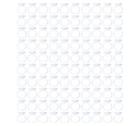 LOORGVEL Godets pour Pigments de Maquillage et Support pour Extensions de Cils 100 Pièces Taille Unique Anneau Ajustable Blanc pour Applications Professionnelles et Usage Esthétique