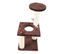 LOORGVEL Griffoir Chat Naturel Griffoir Chat Confortable et Stable Dintérieur pour et Adultes Support Antidérapant Poste de Jeu Multifonction pour et Grimper