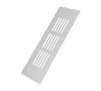 LOORGVEL Grille D’aération pour Meuble à Chaussures en Alliage D’aluminium Anticorrosion, Ventilation Carrée 50x150 Mm, Aérateur Décoratif Polyvalent pour Armoire, Dressing et Sol, Installation Facile