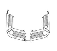 LOORGVEL Grille de Protection Arrière de Vélo en Maille Noire 40 X 10,5 X 2 CM, Accessoire de Sécurité pour Cyclistes Urbains, Protège-Jupes et Roue Arrière, Résistant aux Intempéries,