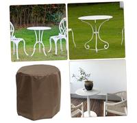 LOORGVEL Housse de Table de Jardin Imperméable Ronde Protection Mobilier Extérieur Anti-poussière et Résistante Aux Rayures pour Salon Patio