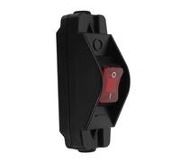 LOORGVEL Interrupteur Dpdt à Bascule Momentané pour Contrôle Moteur Dc Commutateur Lourd avec Bouton Rouge Lumineux Inverseur de Polarité Rapide Adapté Machines et Équipements Électriques