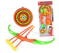 LOORGVEL Jeu Arc et Flèches Ventouses pour Garçon Fille Archerie Extérieur Sécurisé Kit de Ludique pour Garçons et Filles Plastique Durable Débutants et Plein Air