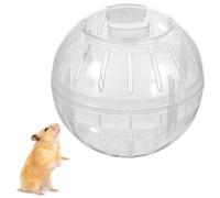LOORGVEL Jogging Flash Jogging Ball De Hamster pour Hamsters Petit en Cours D'exécution Jouer Clair Boule De Transparente en Forme De Courir Plastique Blanche