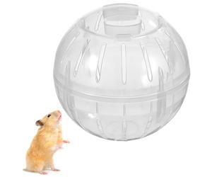 LOORGVEL Jogging Flash Jogging Ball De Hamster pour Hamsters Petit en Cours D'exécution Jouer Clair Boule De Transparente en Forme De Courir Plastique Blanche