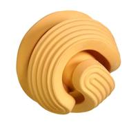 LOORGVEL Jouet pour Chien Balle à Renifler Interactif à Distribution Lente en Caoutchouc Orange 85 Mm pour Entraînement Extérieur Chiots Et Animaux De Compagnie