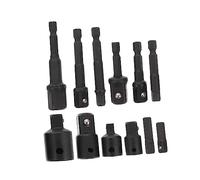 LOORGVEL Kit Adaptateurs de Douille Acier Au Chrome Vanadium Rallonges de Tige pour Connexion Outil de Conversion Facile à Installer pour Mécanique et Réparation
