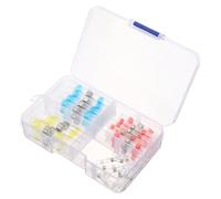 LOORGVEL Kit de Connecteurs Thermorétractables Étanches Manchons Isolants Double Paroi Cosses à Sertir pour Câblage Automobile et Protection Fil Résistante