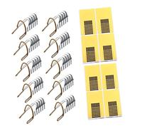 LOORGVEL Kit de Formes à Ongles Autocollantes 110 Pcs Petit Taille Carrée Extension Manucure Réutilisable Aluminium Léger Outil pour Nail Art Professionnel DIY