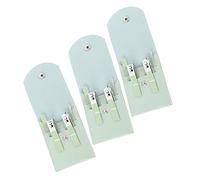 LOORGVEL Kit De Manucure Professionnel 3 Pièces Petit Format Avec Coupe-ongles, Lime à Ongles Et Repousse-cuticules Pour Femmes, Kit De Manucure De Voyage Vert Avec Paquet De Rangement Portable