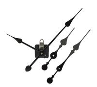 LOORGVEL Kit de Mécanisme Horloge à Couple Élevé avec Aiguilles Longues Noires pour Remplacement et Réparation de Pendules à Pile