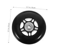 LOORGVEL Kit de Roue Silencieuse Caoutchouc pour Valise Roulette Pivotante Flexible Résistance à Usure Capacité de Charge Élevée Remplacement pour Bagages