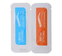 LOORGVEL Kit Professionnel De Lamination Des Sourcils 2 Pièces Taille Standard Agent Fixateur Non Irritant Pour Sourcils Femme Usage à Domicile Et Salon Style Naturel Solide