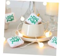 LOORGVEL LED Mahjong Style String Lights Décoratives et Plastique Guirlande Lumineuse pour Jardin Mur Fenêtre et Plafond Accessoire Photo sans Piles