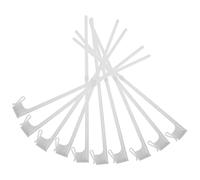 LOORGVEL Lot de 10 Porte-Drapeaux pour Voiture à Clipser sur Vitre Mât de 44 Cm en Plastique Résistant au Vent Support pour Drapeau de Rallye et Événements Sportifs, Accessoire Voiture