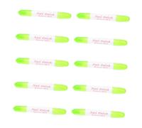 LOORGVEL Lot de 10 Stylos Nettoyants Bords des Ongles en Plastique Abs, Facile à Transporter, pour Usage Professionnel Domicile Couleur Aléatoire