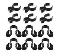LOORGVEL Lot de 12 Pinces Bougeoir pour Bouteille de Vin en Plastique Robuste, 6 Simple Trou 6 Double Trou, Accessoires Fête Anniversaire et Mariage, Clip Sécurité Pratique pour Ambiance